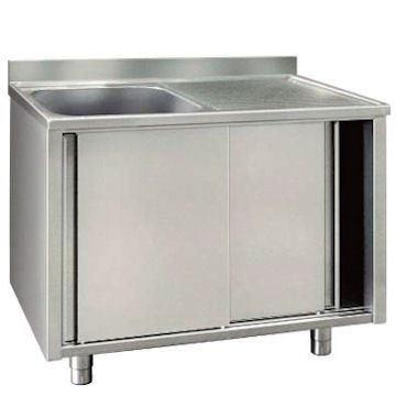 plonge inox sur meuble inox