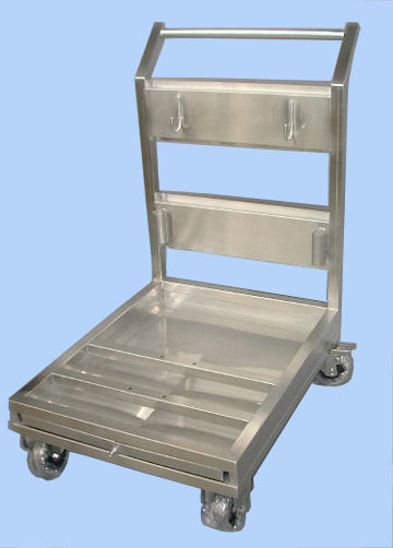 Chariot inox porte materiel