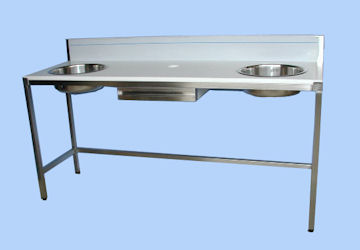 Fabricant de tables inox d'écaillage