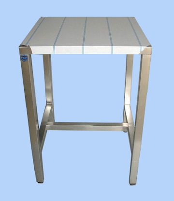 Fabricant de table centrale en inox